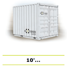 Shipping container storage box 10 white