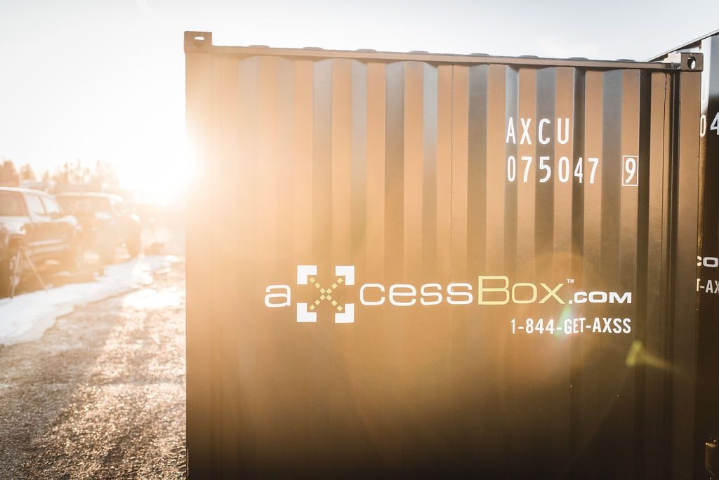 Axcess box storage used bc shipping containers