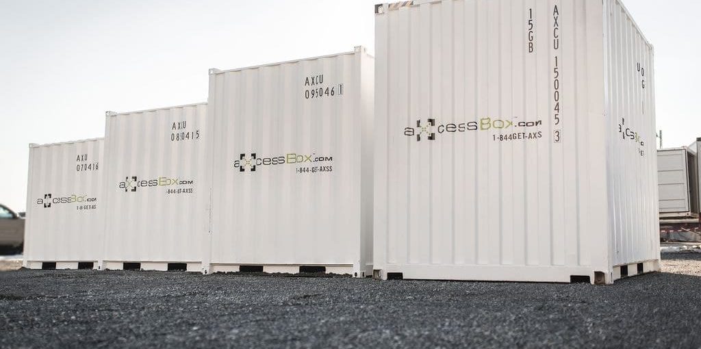 rent shipping container Axcess box storage